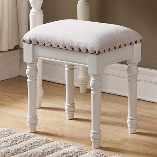 White Vanity Stool Chair for Bedroom Dressing Table K810