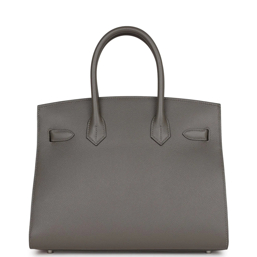 Birkin Sellier 30 Gris Meyer Epsom Palladium Hardware k7