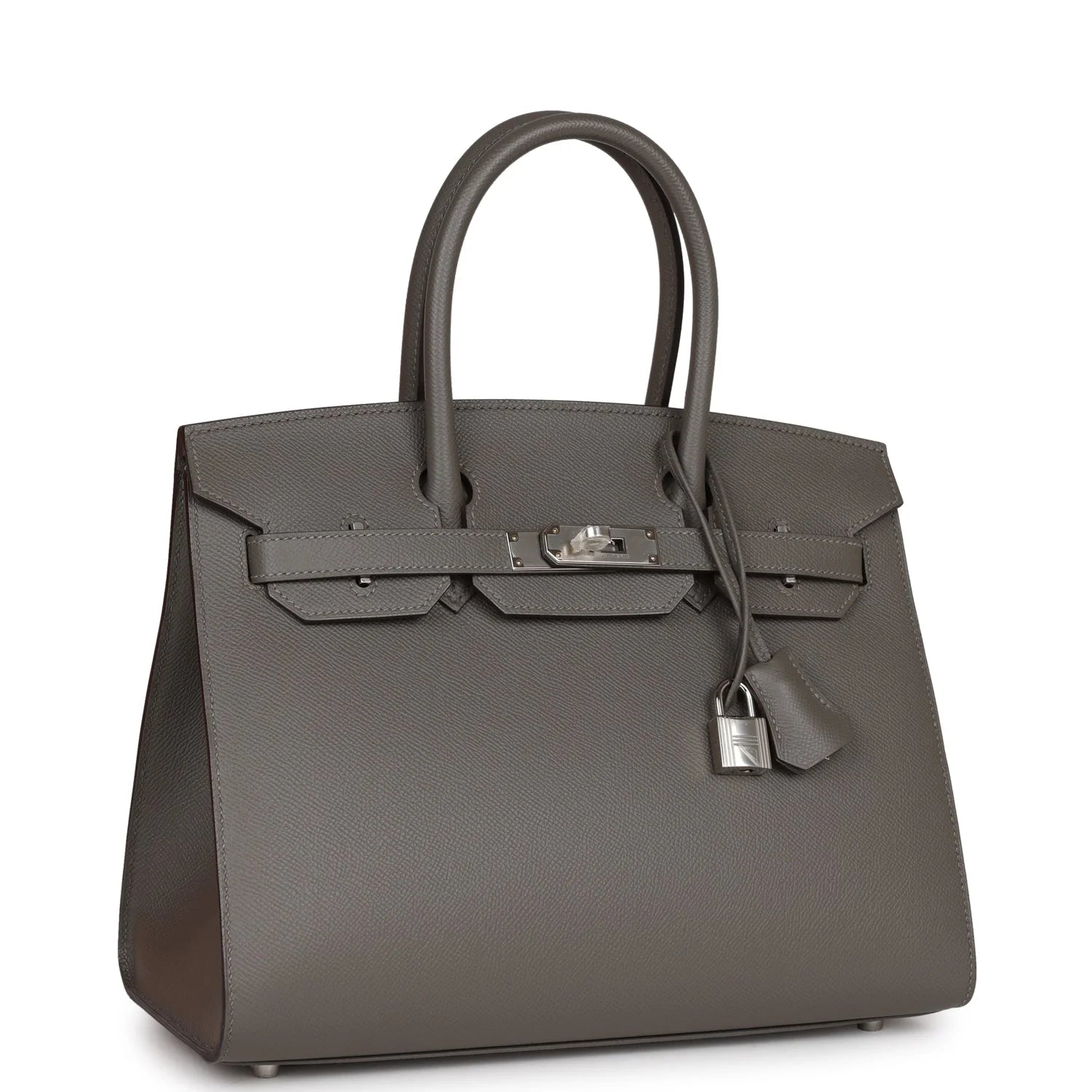 Birkin Sellier 30 Gris Meyer Epsom Palladium Hardware k7