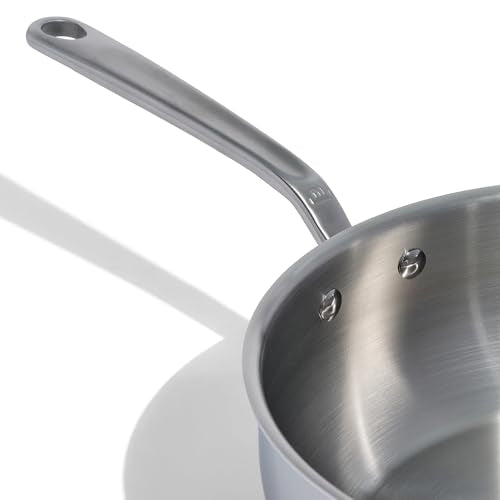 Made In Cookware 2 Quart Stainless Steel Saucier Pan, 5 Ply, Induction Compatible M18670