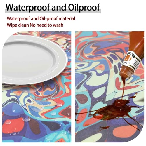 Fitted Round Tablecloth with Elastic for 40"-44" Tables T6310