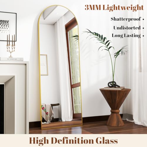 Arch Full Length Floor Mirror with Stand 7k