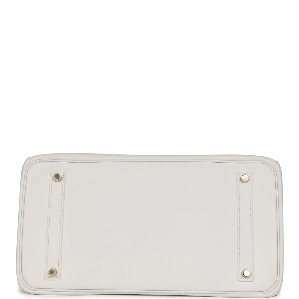 White Epsom Leather Birkin 35 Gold Hardware k7