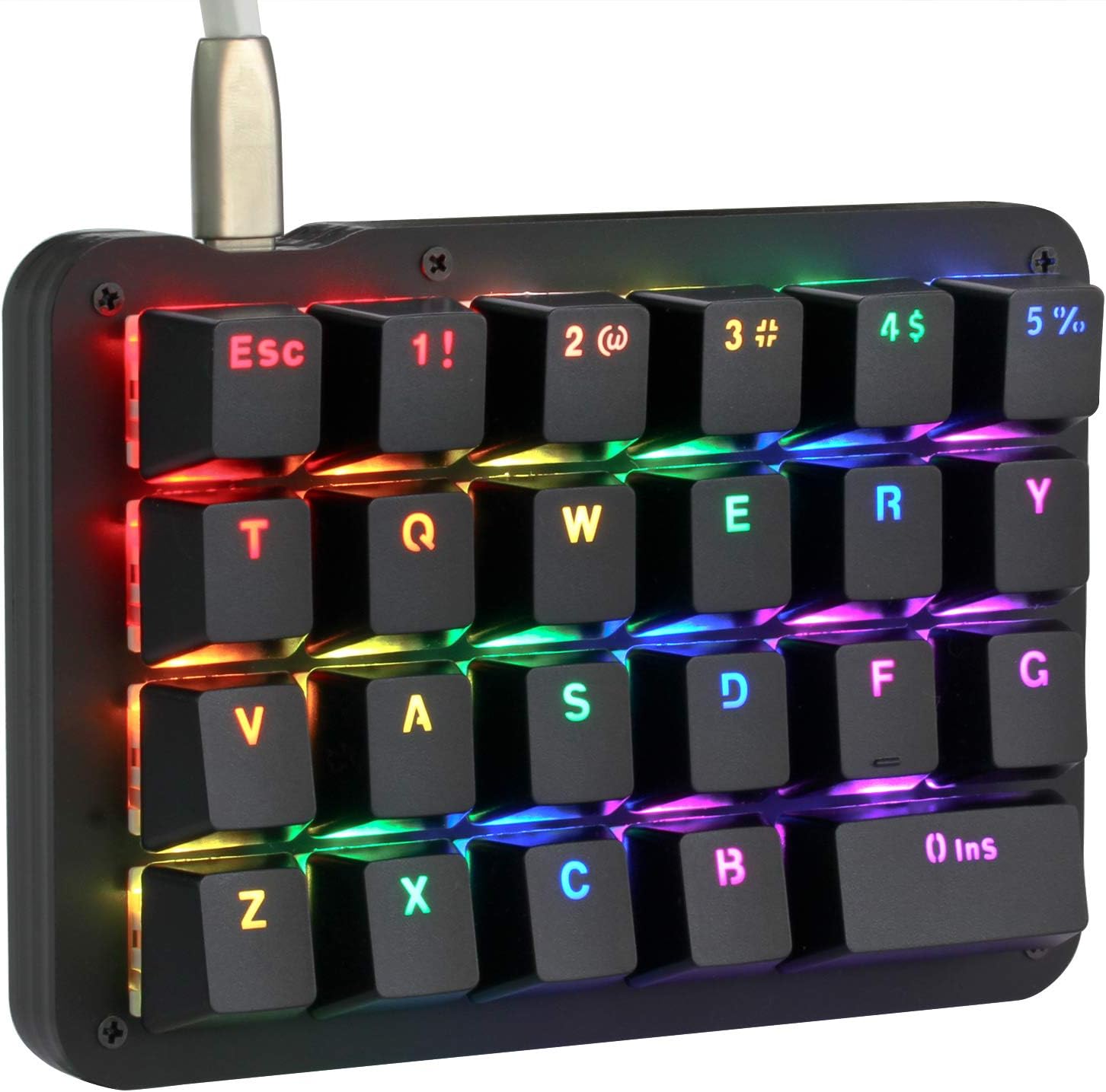 Macro Mechanical Keyboard RGB Backlit 23 Keys Red Switches k7