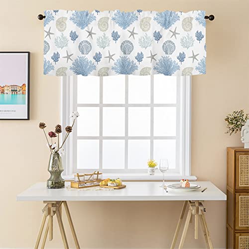 Sage Green Leaf Kitchen Curtain Valance for Windows 54x18 Inch I6151