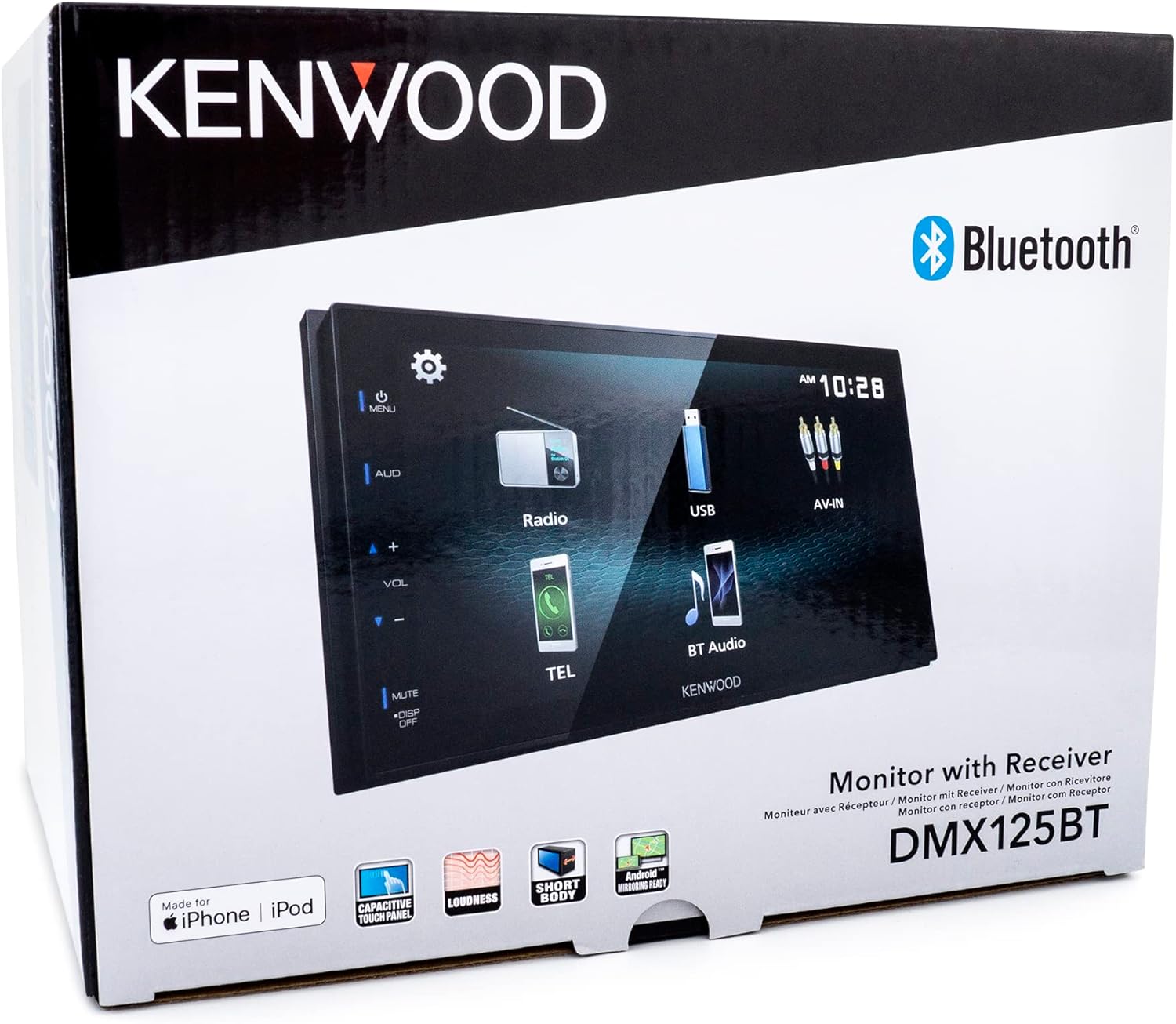 KENWOOD DMX125BT 6.8" Touchscreen Digital Media Car Stereo with Bluetooth X83939