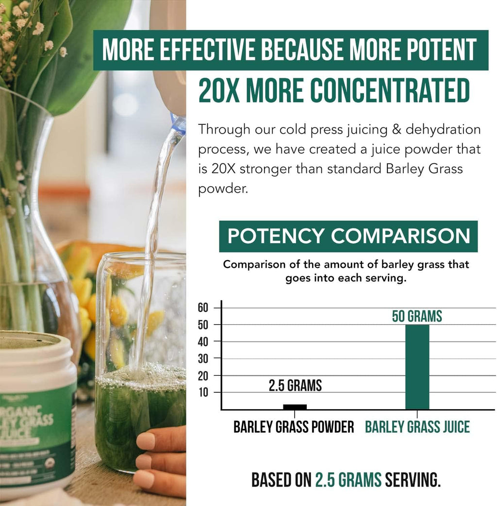 Organic Barley Grass Juice Powder Cold-Pressed CO2 Dried Gluten Free Vegan 5.3 oz k7