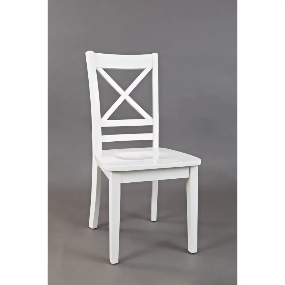 Jofran Simplicity Solid Wood Cross-Back Dining Chair Set of 2 D1426