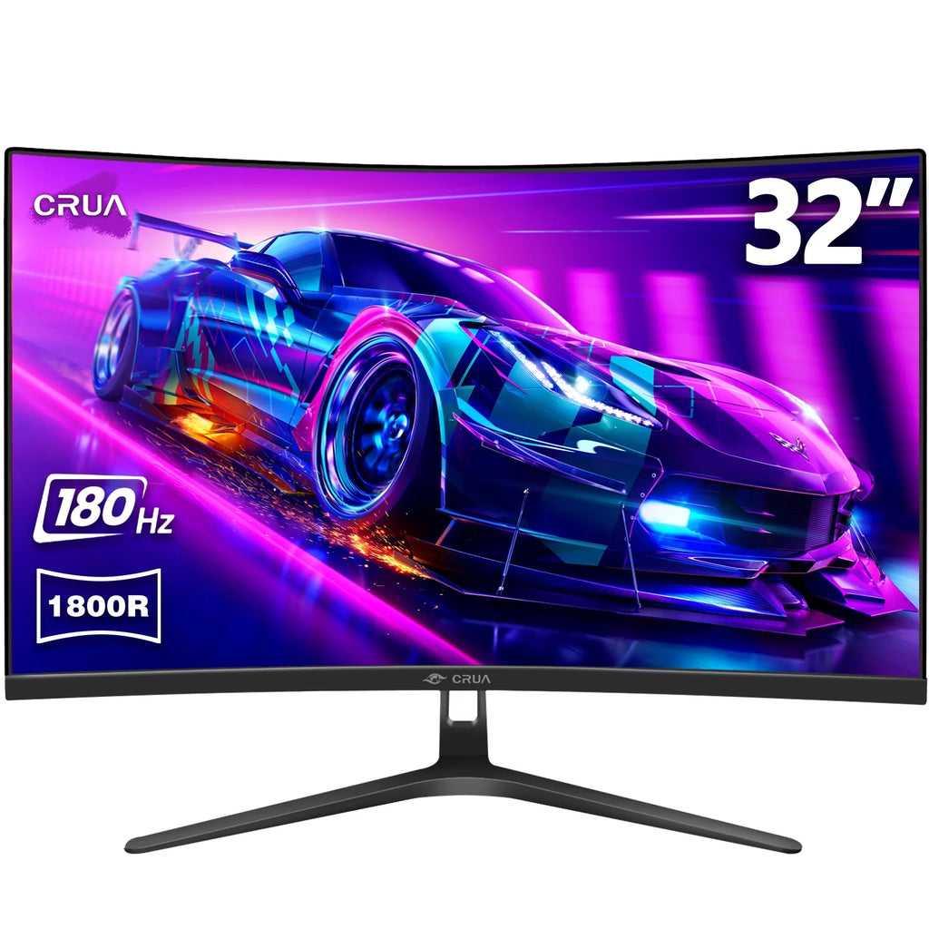 CRUA 32" 165Hz Curved Gaming Monitor, FHD 1080P, 1800R, 1ms, FreeSync R59580