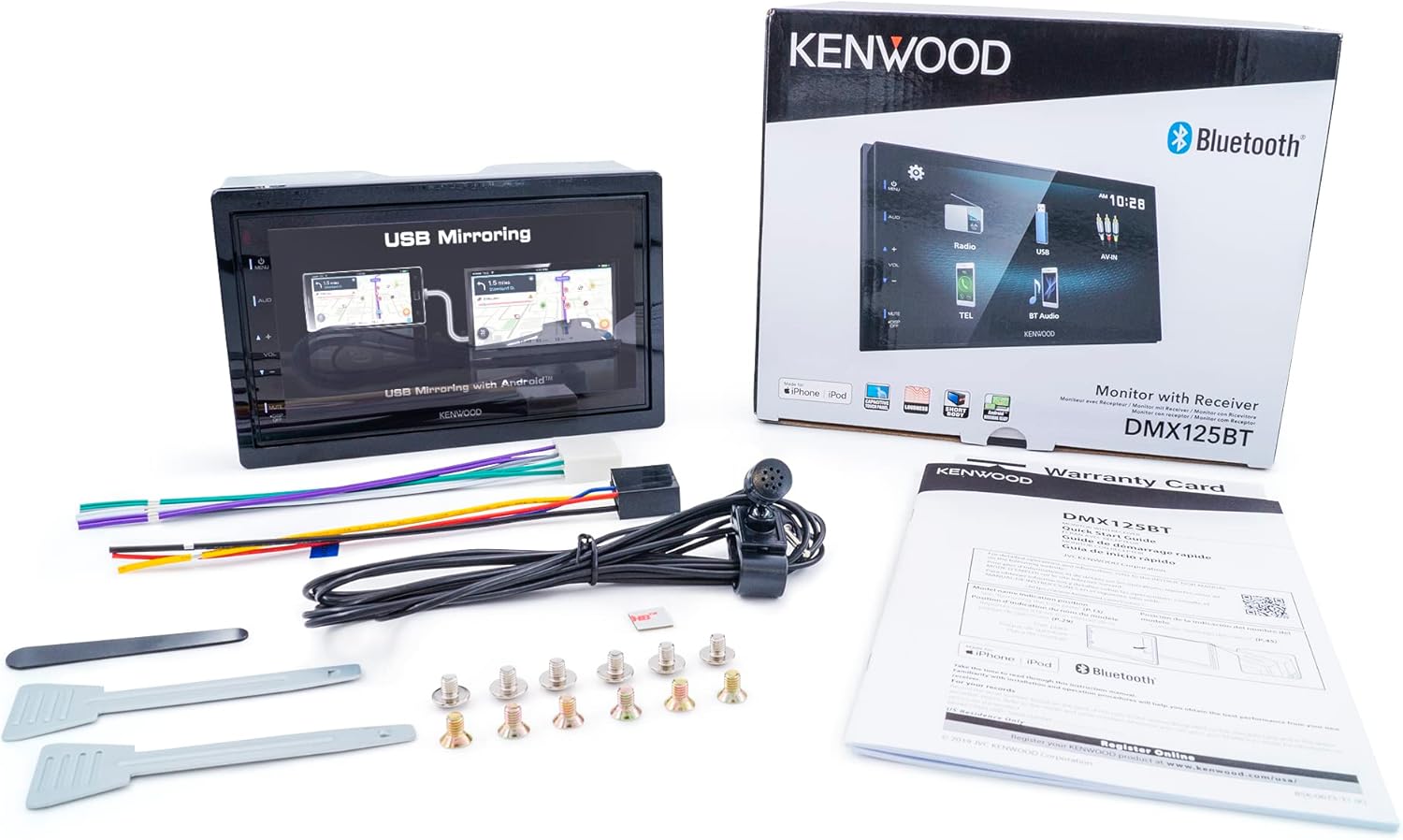KENWOOD DMX125BT 6.8" Touchscreen Digital Media Car Stereo with Bluetooth X83939