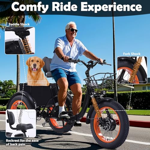 Electric Tricycle 3 Wheel Bike for Adults a7