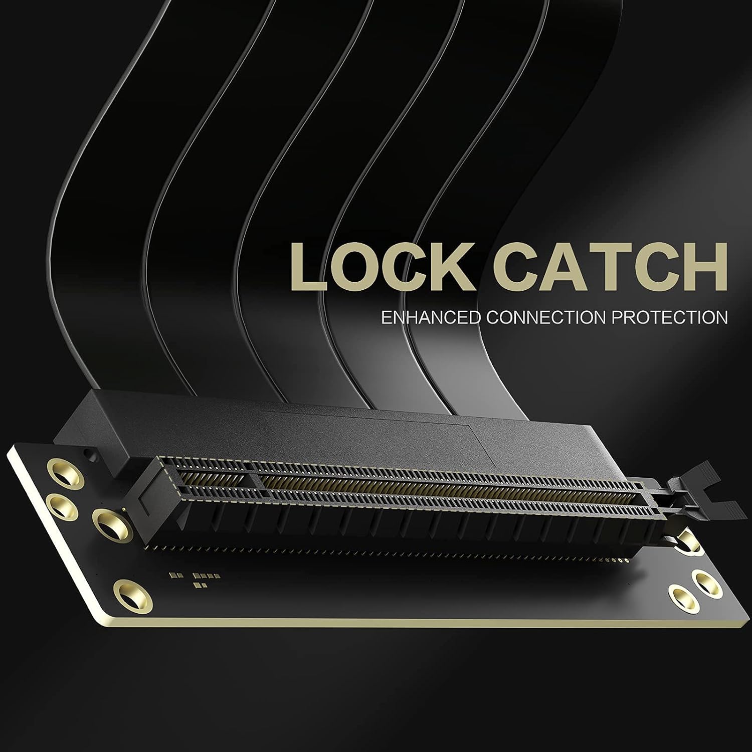 PCIE 4.0 16x Shielded Riser Cable for GPU Extension 20CM-90 k7