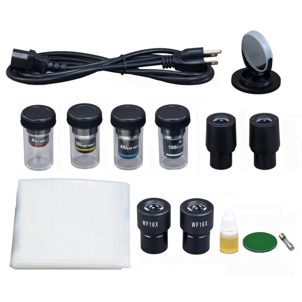Binocular Biological Microscope 40X-1600X LED k7