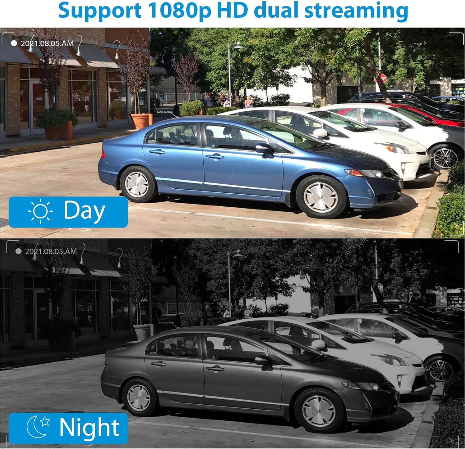 Wireless Security Camera System 4CH NVR Kit with 1TB Hard Drive Night Vision a7