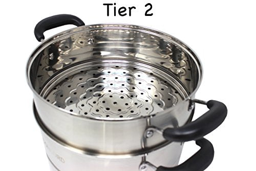 CONCORD 3 Tier Stainless Steel Steamer Set 32 cm U104908