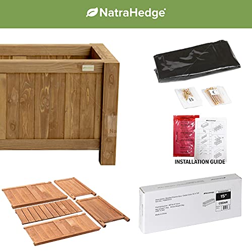 Wooden Planter Box for Patio Garden Indoor Outdoor a7k