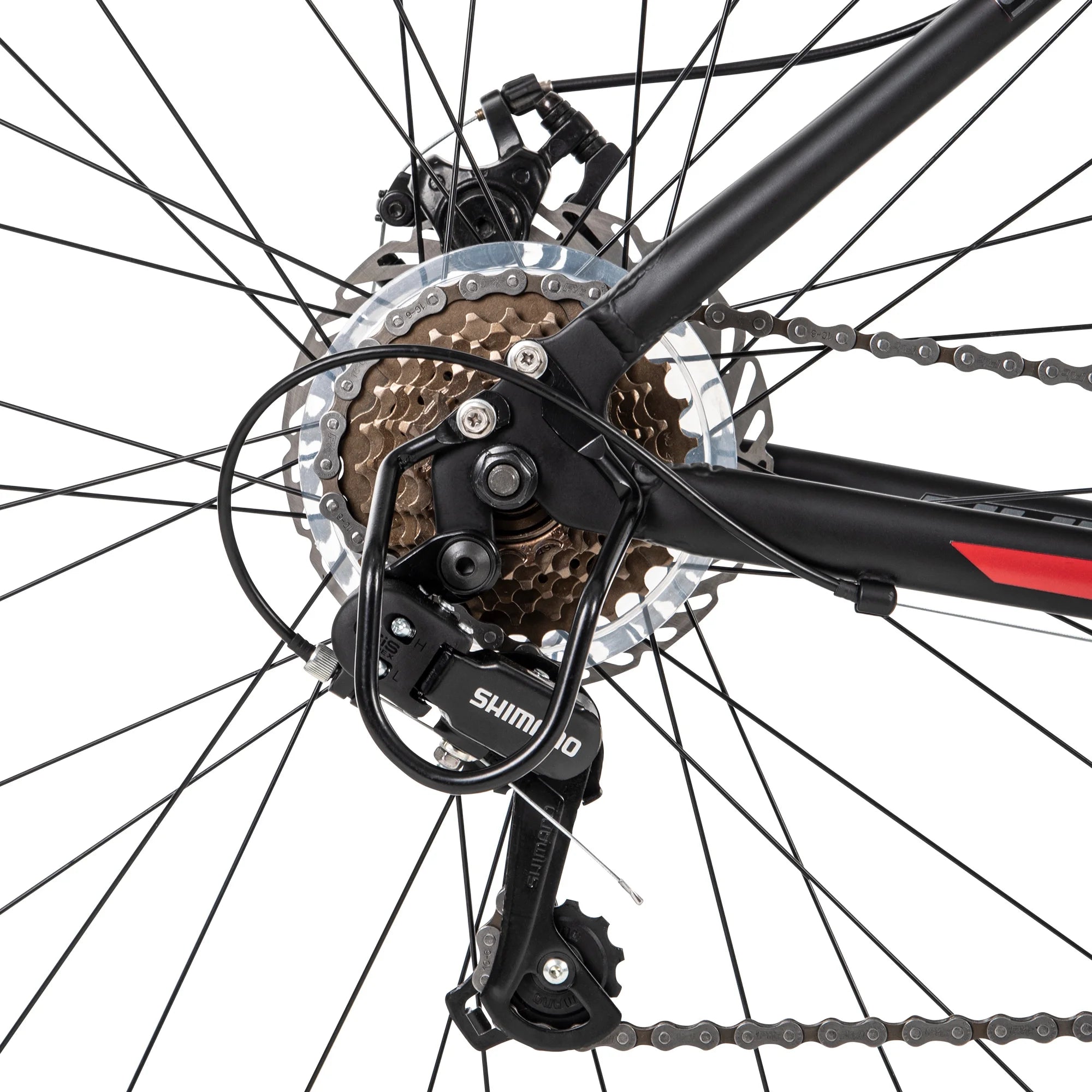 Huffy Rangeline 27.5 in Men's Mountain Bike, Black and Red P36945