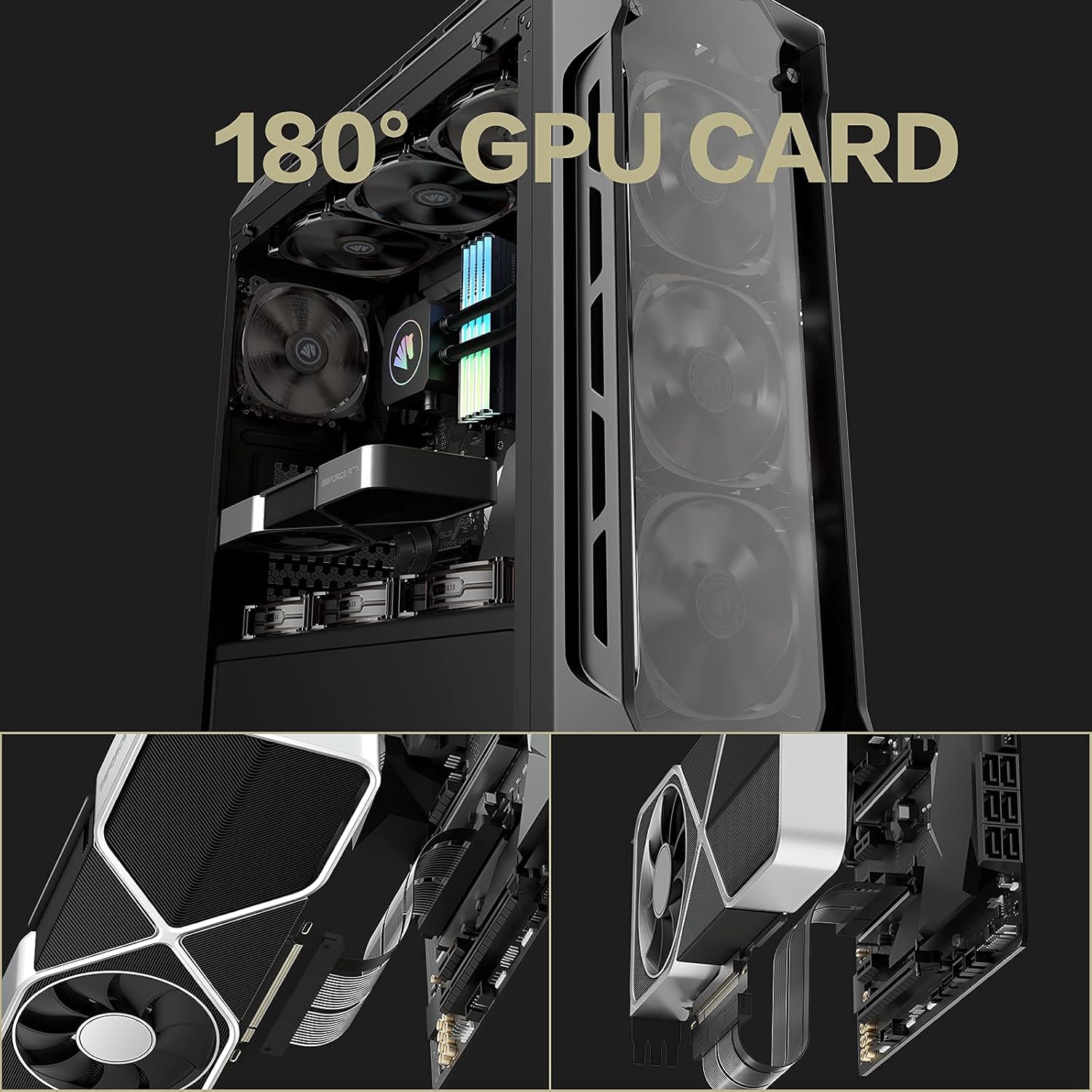 PCIE 4.0 16x Shielded Riser Cable for GPU Extension 20CM-90 k7