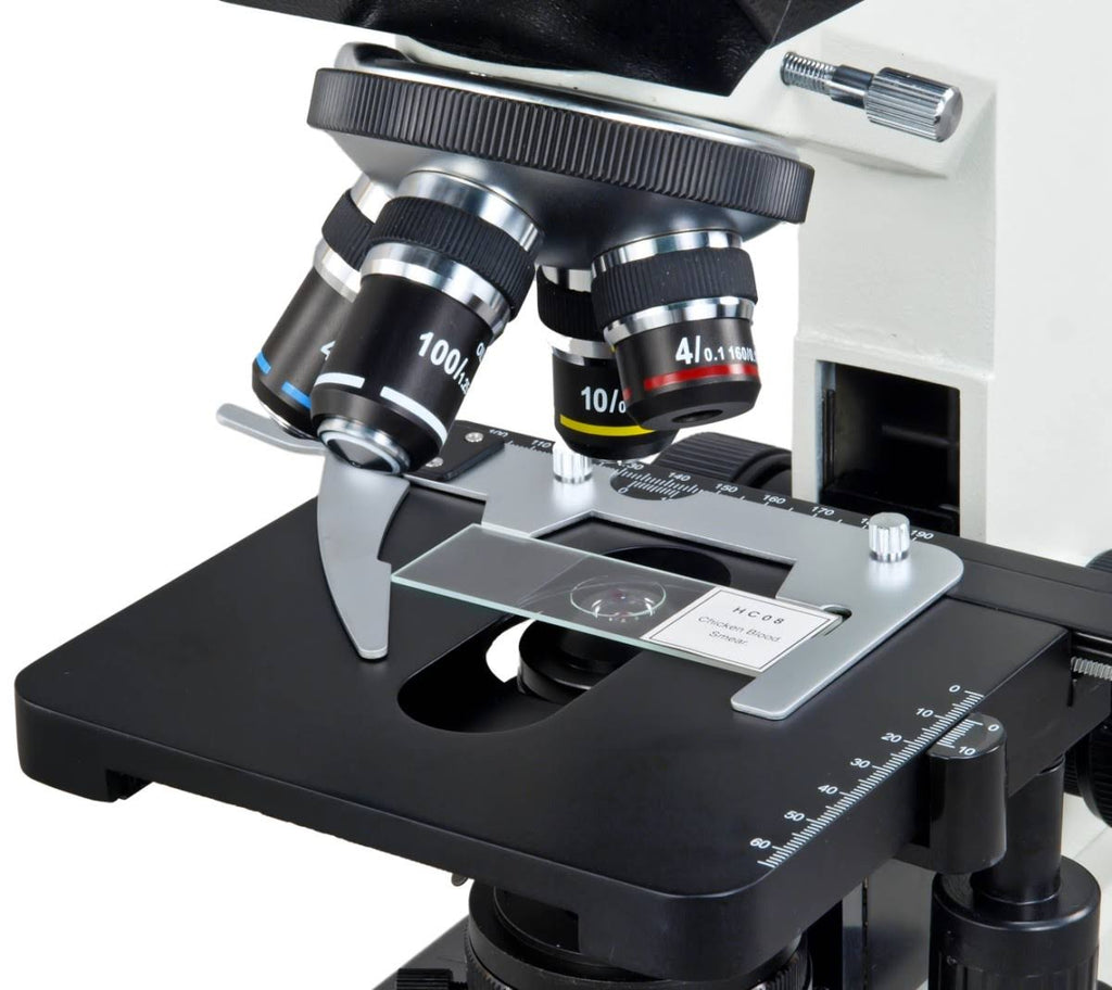 Binocular Lab Compound Microscope 40X-2000X Mechanical Stage k7