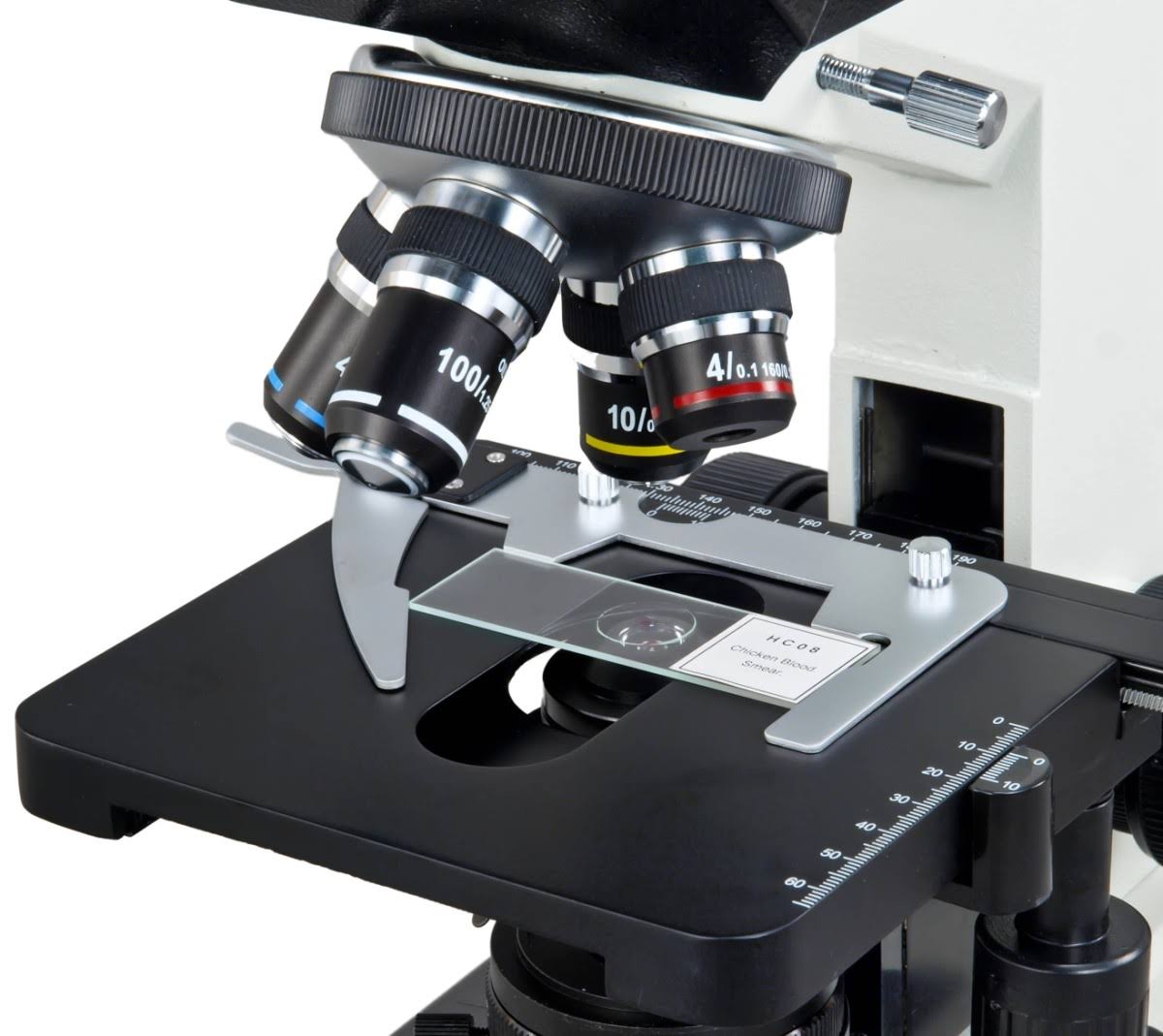 Binocular Lab Compound Microscope 40X-2000X Mechanical Stage k7