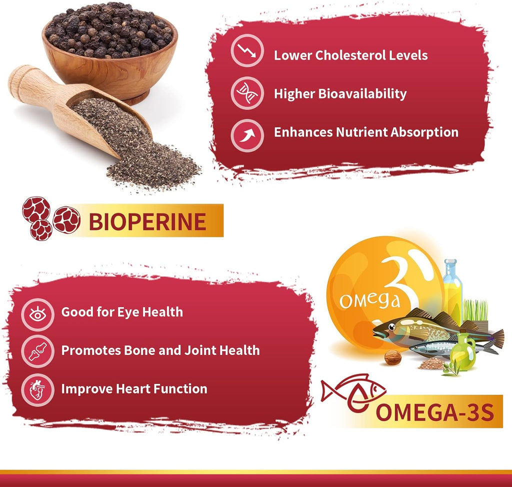 Coenzyme Q10 Softgels with PQQ and Omega-3, Heart Support, 120 Servings k7
