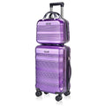 28" Expandable Luggage, Lightweight ABS+PC Carrying Suitcase with TSA Lock, Hard Case Luggage with Swivel Wheels (Black, 28" Check in)