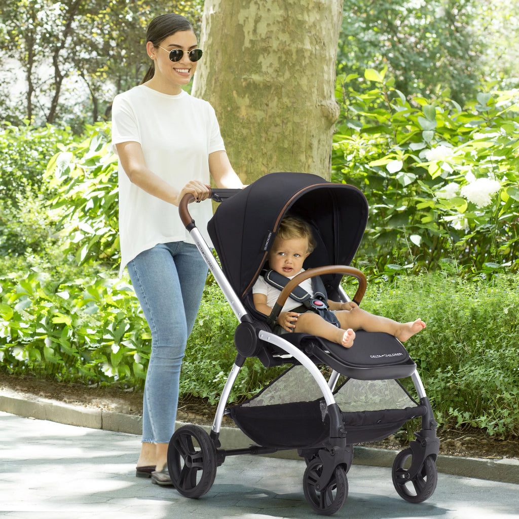 Delta Children Revolve Reversible Stroller, Black G770