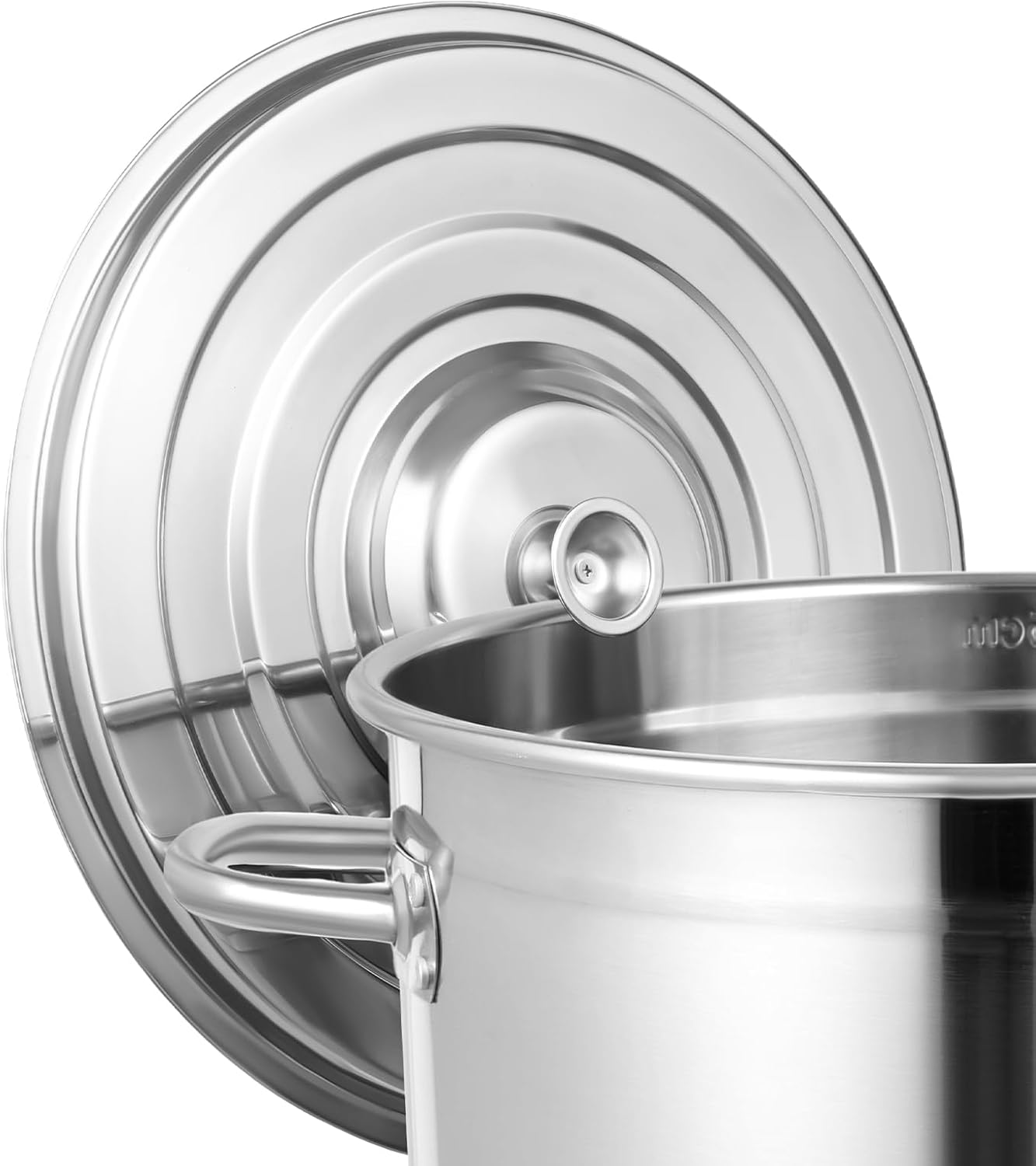 30 Quart Stainless Steel Stockpot with Lid Y51372