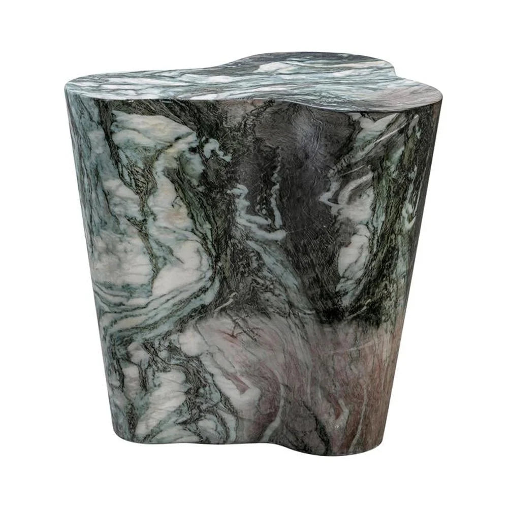 TOV Furniture Slab Faux Marble Short Side Table T9939