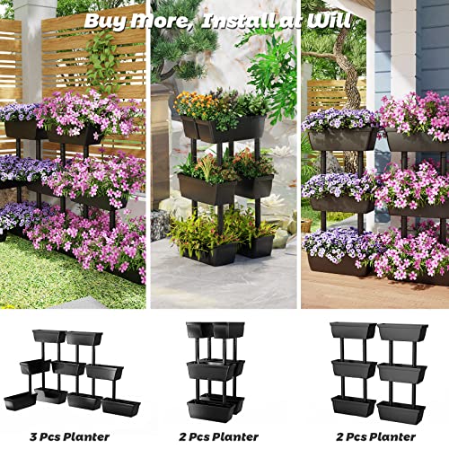 Garden Planter Raised Bed 3-Tier Vertical Flower Pot Stand Indoor Outdoor a7