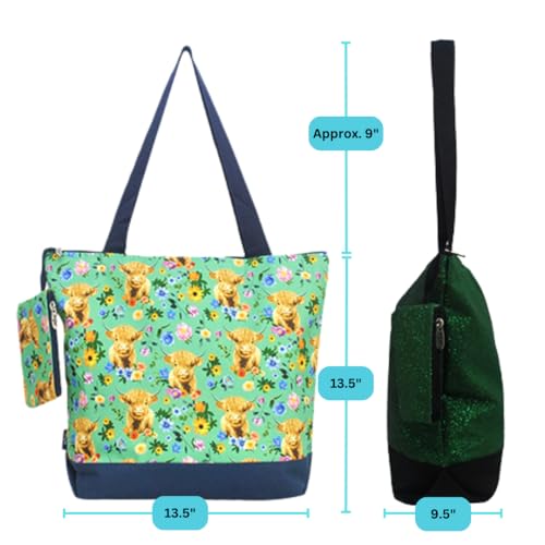 NGIL Medium Canvas Tote Bag with Matching Coin Purse S750934