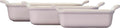 Le Creuset Stoneware Heritage Set 3 Rectangular Dishes, Shallot, 1.1 qt., 2.5 qt. & 4 qt.