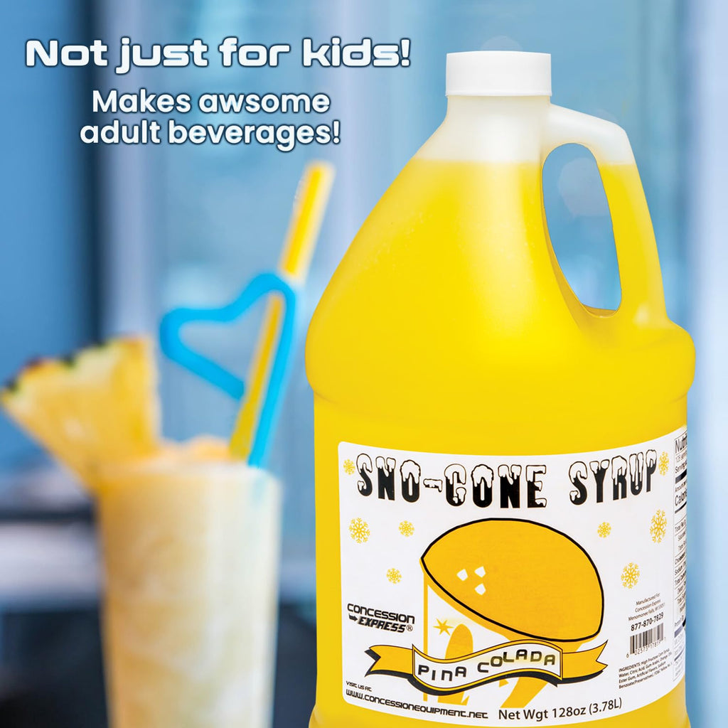 Sno-Cone Syrup 4/128oz Gallons Choose Your Own Flavors F39928