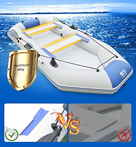 Adult Inflatable Kayak 9-Foot 4-Person Fishing Boat with Paddle E4474