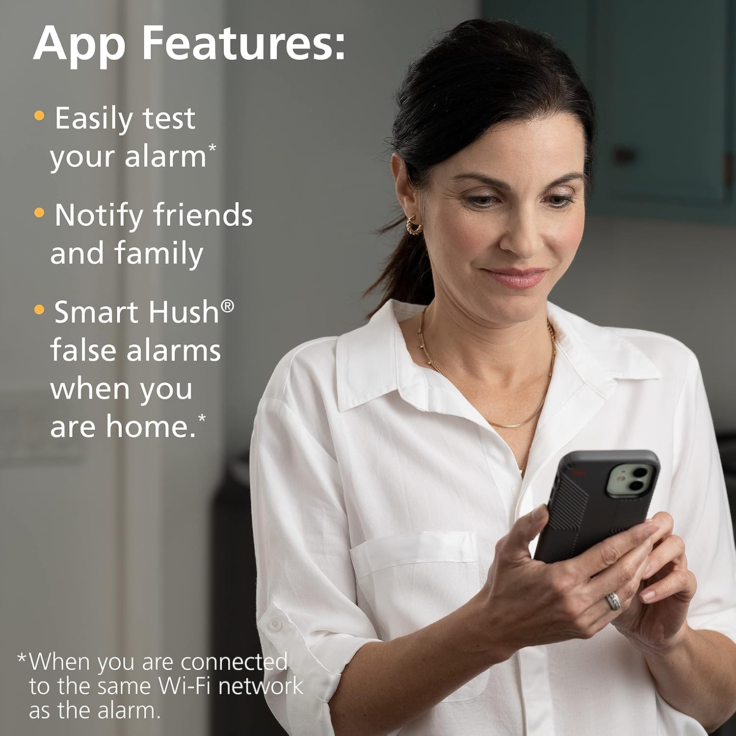Kidde Smart Smoke Detector & Indoor Air Quality Monitor, WiFi, Hardwired W620