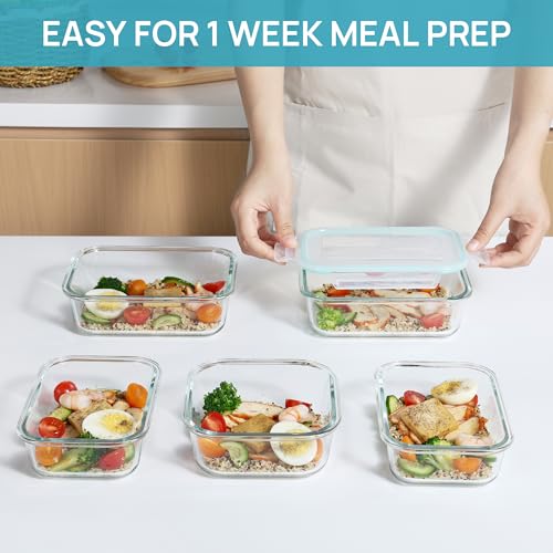 Vtopmart 15 Pack Glass Food Storage Containers with Airtight Lids O2608