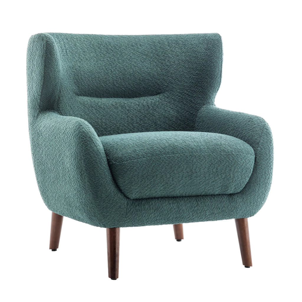 XINMICS Tufted Wingback Accent Chair, Green N2414