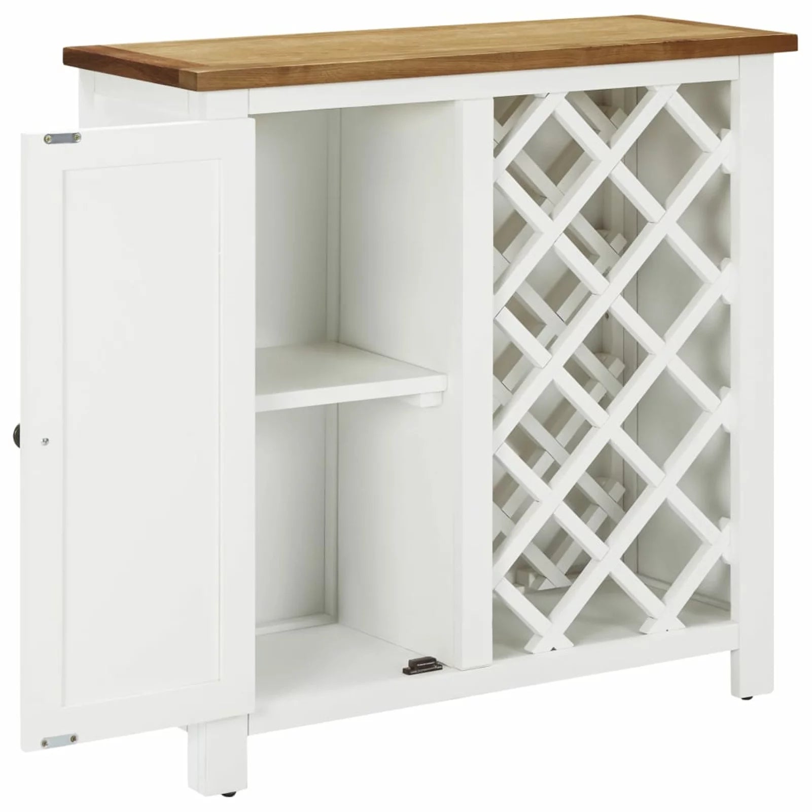 Solid Oak Wood Cabinet 31.5"x12.6"x31.5" E844