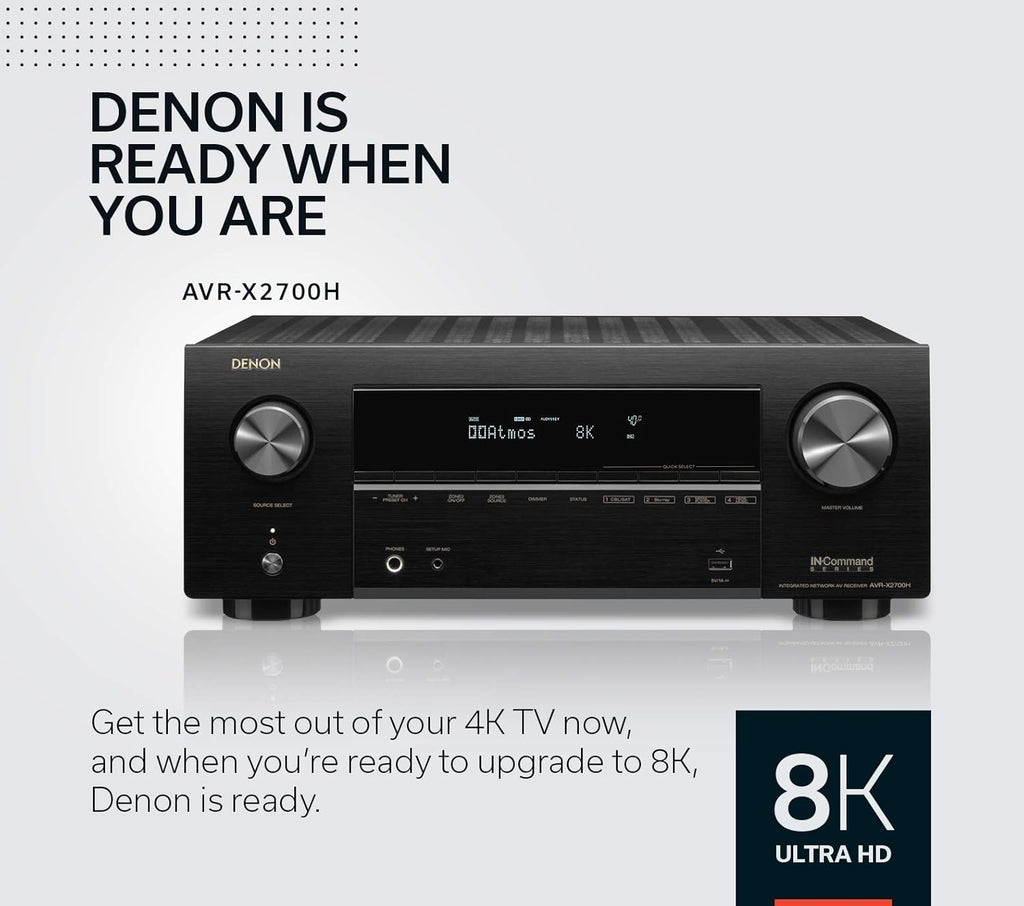 Denon AVR-X2700H 8K 7.2 Channel AV Receiver T83062