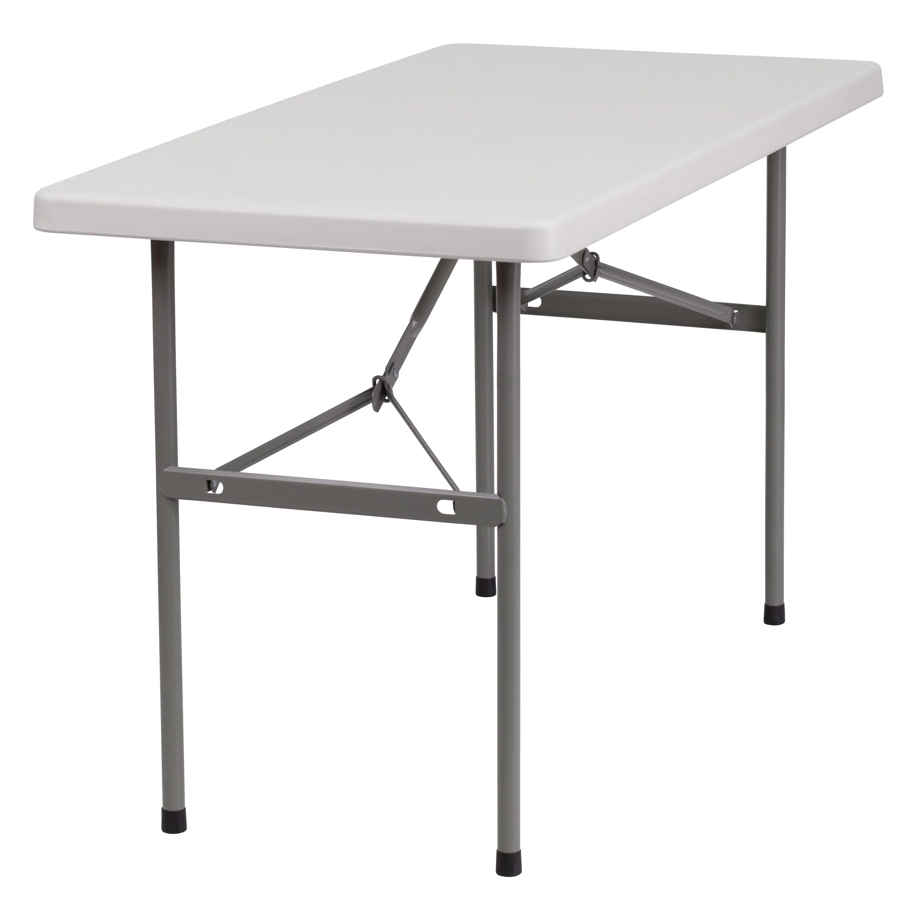 Flash Furniture 4-Foot Granite White Plastic Folding Table U771648