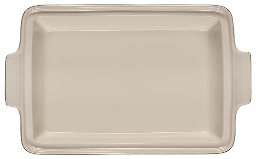 Le Creuset Stoneware Heritage Covered Rectangular Casserole, 4 qt., Rhone V7947