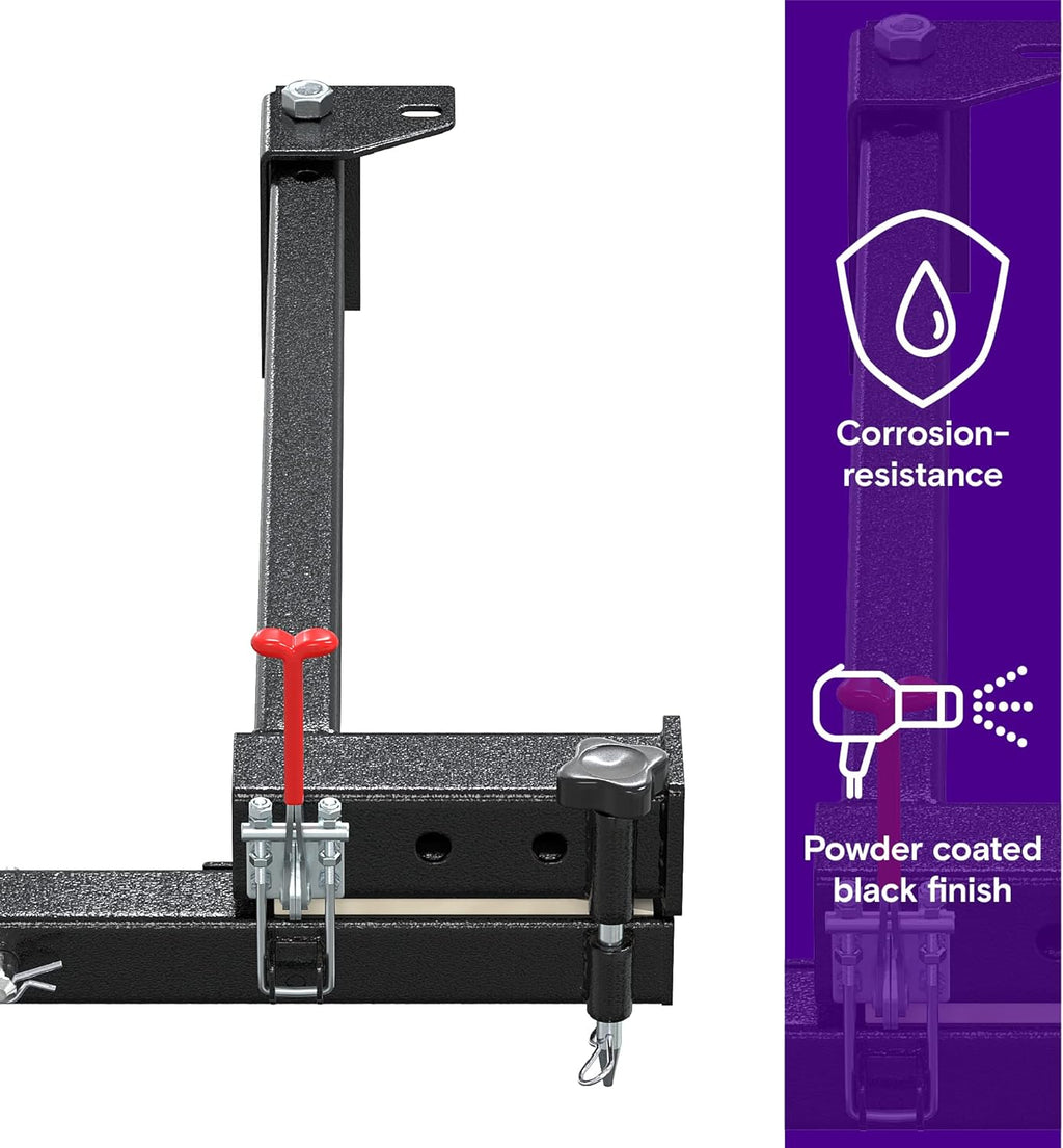 Bike Rack Adapter for 2" Hitch Receiver Pivoting Arm k7m