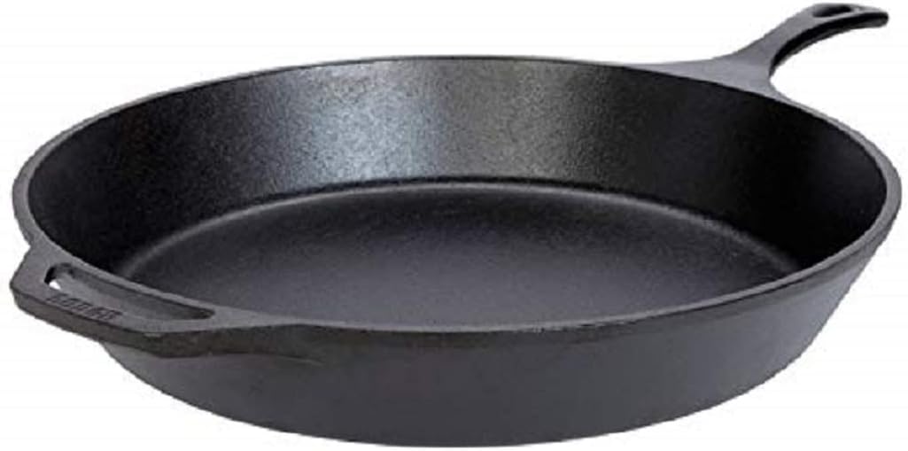 Lodge L14SK3 15-Inch Pre-Seasoned Cast-Iron Skillet with Silicone Handle Holder G602104