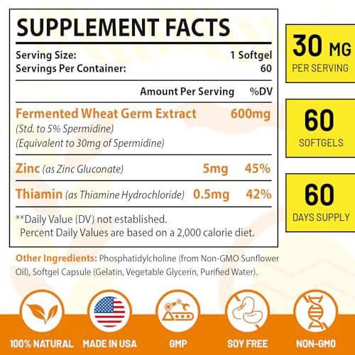 Liposomal Spermidine Supplement 120 Softgels a7