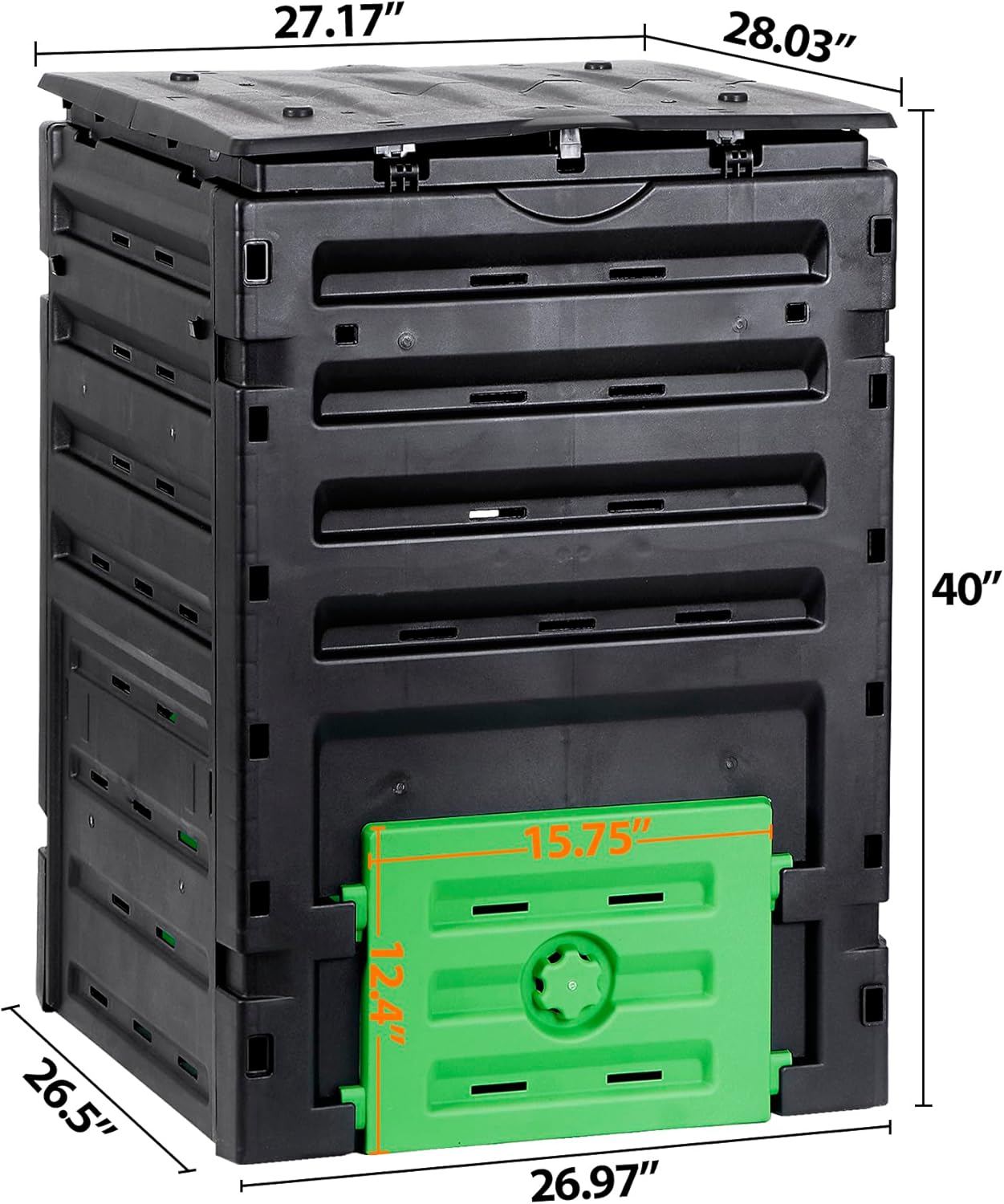 Garden Compost Bin 120 Gallon Outdoor Large Composter BPA-Free a7