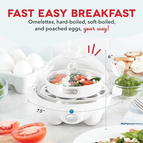 Egg Cooker 6 Capacity Electric Auto Shut Off Black a7