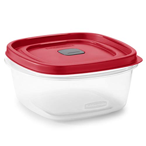 Rubbermaid Easy Find Lids 5-Cup Food Storage Container, Racer Red, 2-Pack Q92043