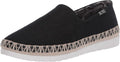 Skechers BOBS Women's Dark Horse Skechers Flexpadrille 3.0 Sneaker, Black, 9.5 M US