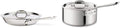 All-Clad D3 Fry Lid, 10 Inch Pan, Dishwasher Safe Stainless Steel Cookware, Silver, 10-Inch & Stainless Steel Tri-Ply Bonded Dishwasher Safe Sauce Pan with Lid, Cookware, 3-Quart, Silver