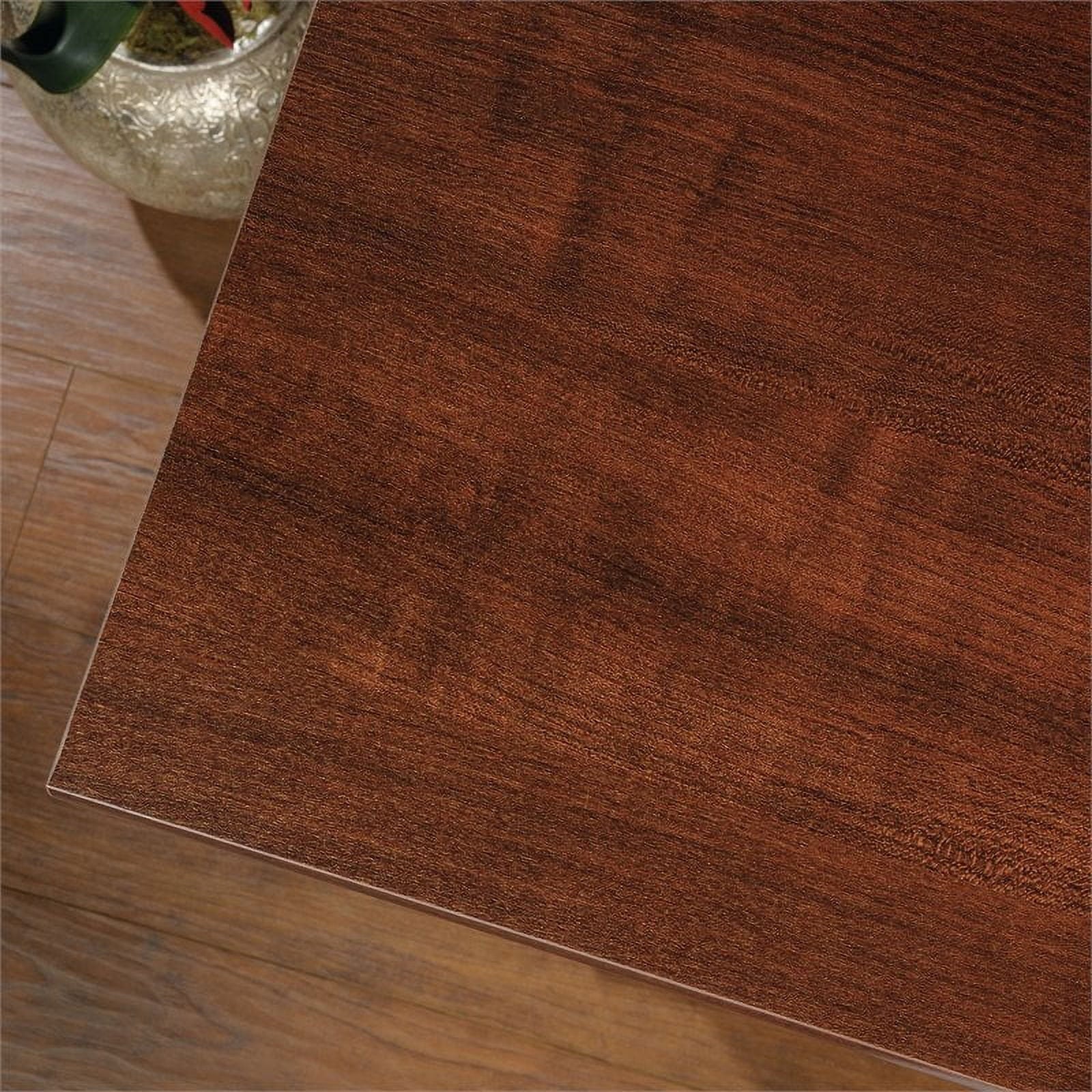 Kingfisher Lane Contemporary Wood Computer Desk with Hutch Cherry K666016